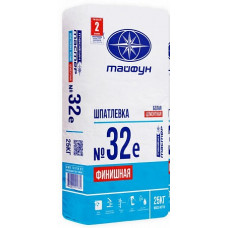 Шпатлевка цементная финишная «Тайфун Мастер» №32е БЕЛАЯ 25 кг